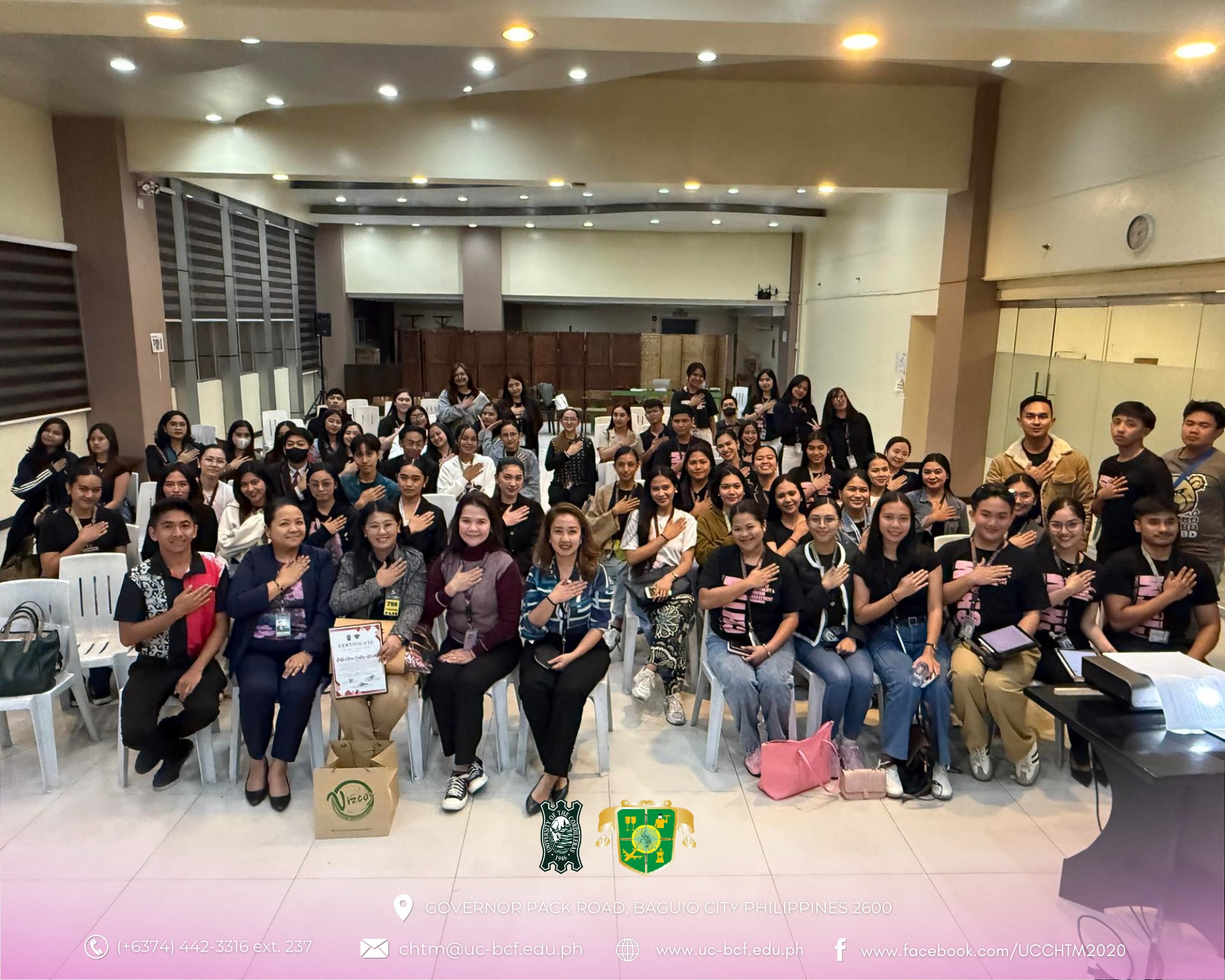 UC-CHTM 3rd Year TIM & EM Students Gear Up for Events Management NCIII Certification!