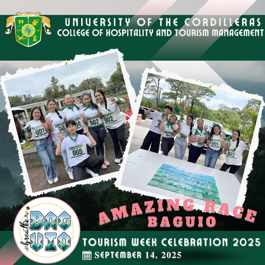 UC CHTM Shines in the First-Ever Amazing Race Baguio for Tourism Week 2025